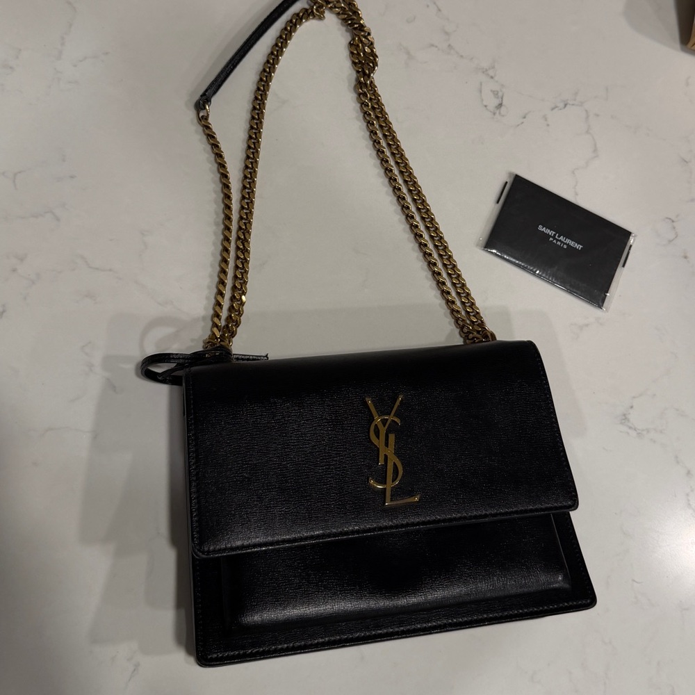 Saint Laurent Black Sunset Medium